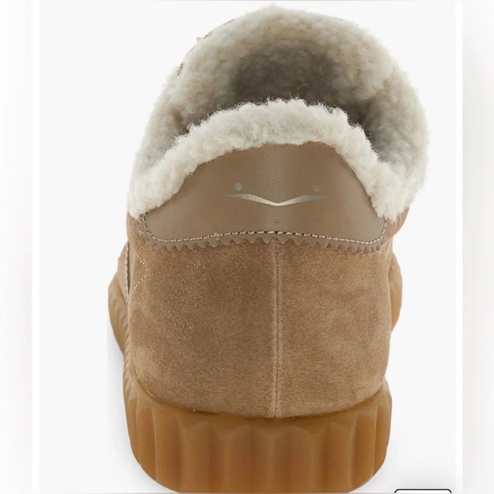 NWT VOILE BLANCHE INES Faux Shearling Sneaker in Light Beige - Picture 5 of 16